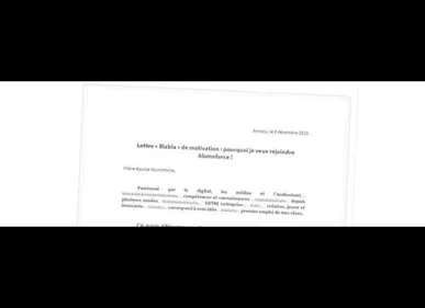 Il écrit «blablabla» dans sa lettre de motivation et décroche un CDI