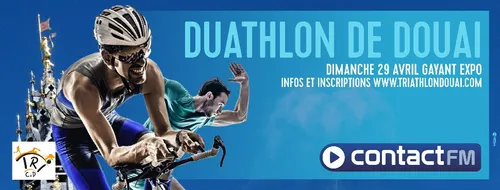 Le Duathlon de Douai avec Contact FM