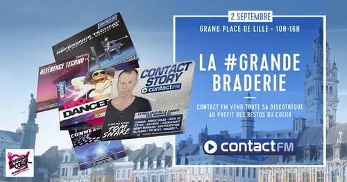 CONTACT FM FAIT SA GRANDE BRADERIE AU PROFIT DES RESTOS DU CŒUR