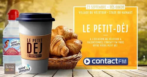 LE PETIT DEJ CONTACT FM AU VELOTOUR DE VALENCIENNES