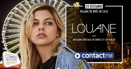 LOUANE EN DIRECT ET EN PUBLIC AU VILLAGE DE NOEL DE LILLE