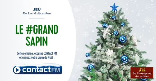 GAGNEZ VOTRE SAPIN DE NOËL SUR CONTACT FM