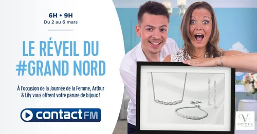 GAGNEZ VOTRE PARURE DE BIJOUX AVEC VICTORIA FRANCE SUR CONTACT FM