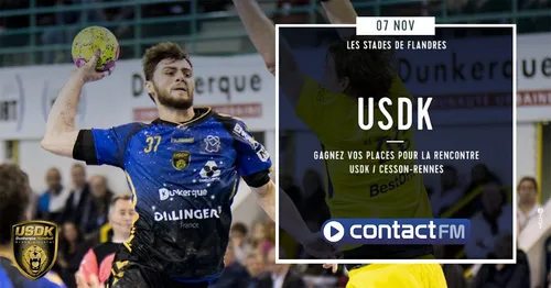 GAGNEZ VOS PLACES POUR LE MATCH USDK - CESSON RENNES