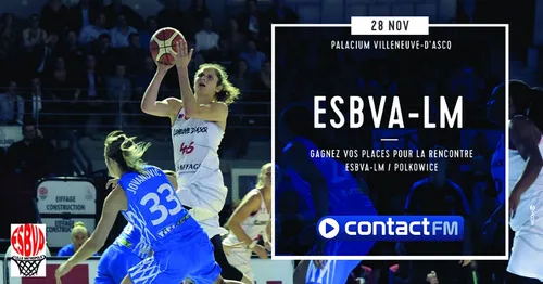 GAGNEZ VOS PLACES POUR LE MATCH ESBVA - POLKOWICE