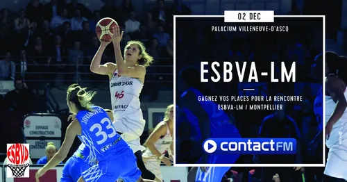 GAGNEZ VOS PLACES POUR LE MATCH ESBVA - MONTPELLIER