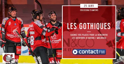 GAGNEZ VOS PLACES POUR LE MATCH LES GOTHIQUES D'AMIENS - MULHOUSE